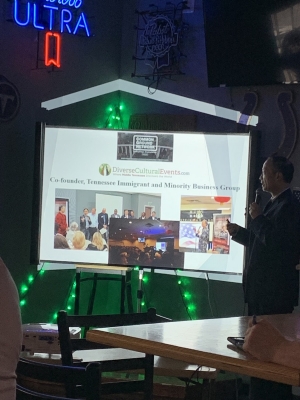 Dr. Wang presented about TIMBG at the Bellevue Breakfast Club