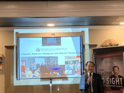 Dr. Wang presented about TIMBG at the Bulgogi House, Kyong Dawson's Group